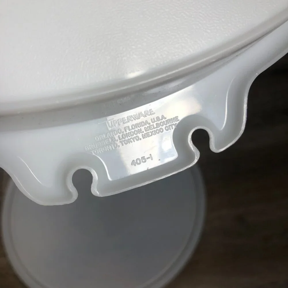 Vintage Tupperware 405-1 Party Susan Divided Relish Veggie Tray with Lid 224-16